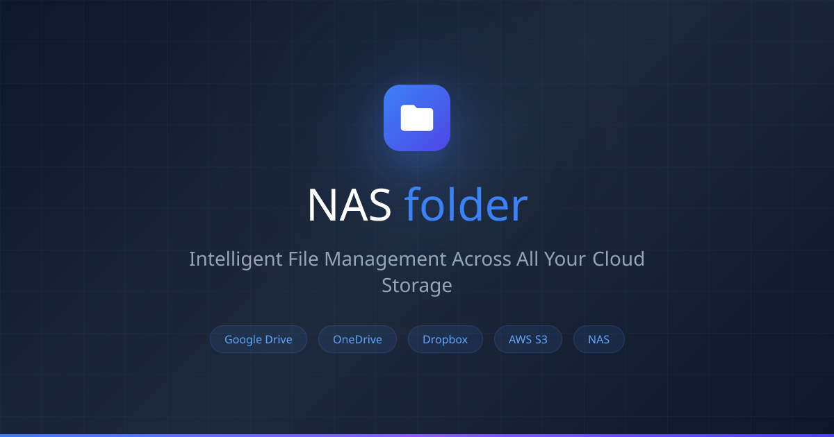 NASfolder — Intelligent File Management